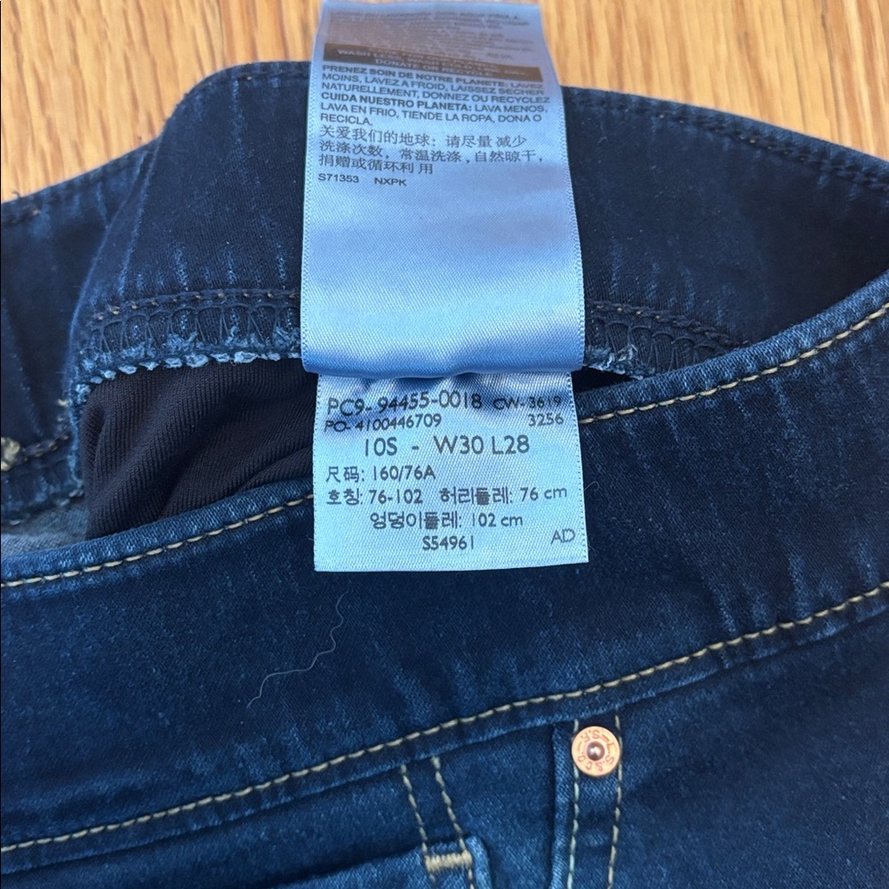 NWOT LEVI’S 10S Totally Shaping Pull On Skinny Jeans Dark Blue - Picture 5 of 8